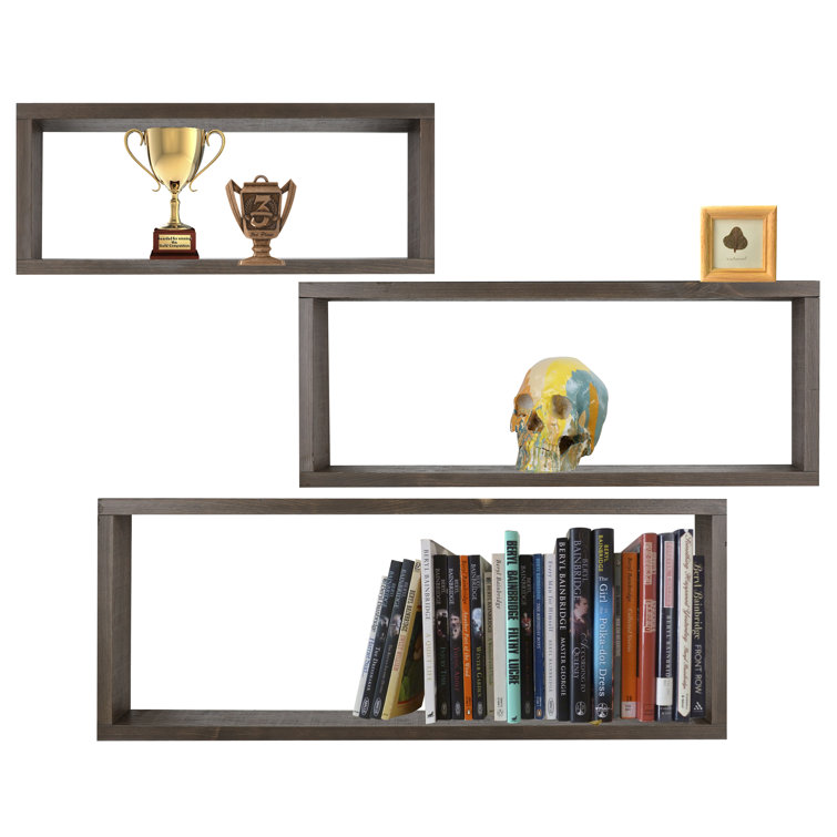 Hobbitholeco. 3 Piece Solid Wood Accent Shelf Set Wayfair